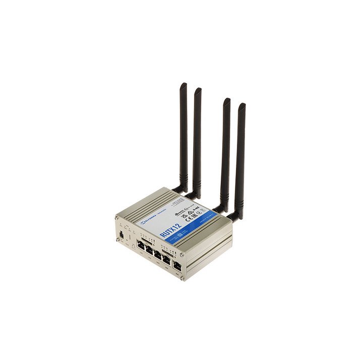 Teltonika RUTX12 Dual 4G LTE Router with Wi-Fi 5, Dual SIM, Bluetooth BLE