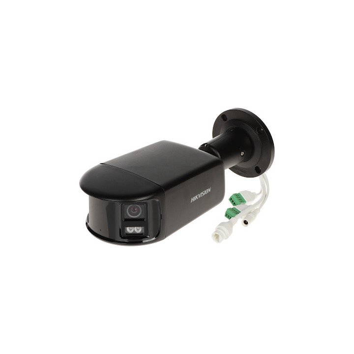 IP-камера Hikvision DS-2CD2T87G2P-LSU/SL(4MM)(C)BLACK, 7.4 MP, панорамная ColorVu с поддержкой PoE и IP67
