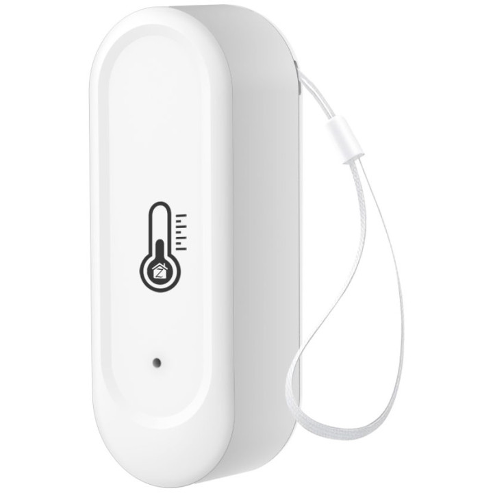 Vedenpitävä lämpötila- ja kosteusanturi Valkoinen Zigbee Tuya