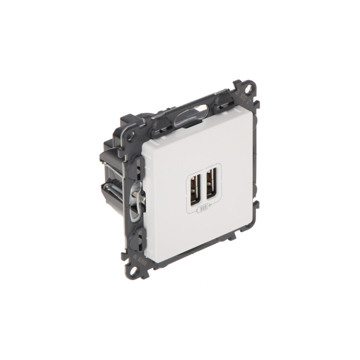 LATAUSpistoke LE-753112 Valena Life 2 USB-PORTTIA 2.4A/5V LEGRAND