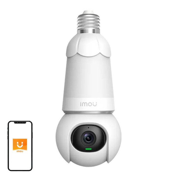 2-в-1 с лампой и уличной камерой на 360° WiFi IMOU Bulb Cam 5MP