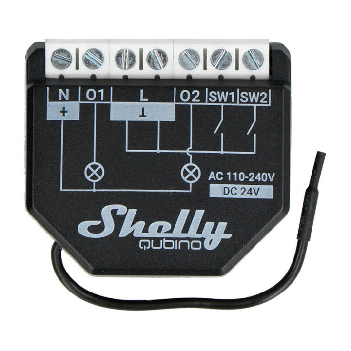 Shelly Qubino Wave2PM 2-Channel Z-Wave Smart Controller with Power Measurement