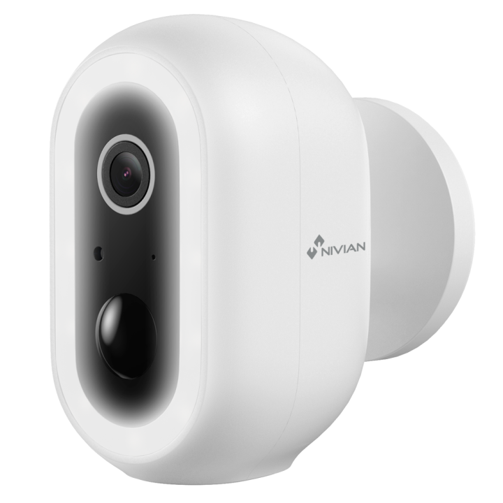 NIVIAN RETAIL NVS-IPC-04-BAT 3MP PTZ ātrgaitas kupola kamera ar Wi-Fi, PoE, IP65, divkāršu apgaismojumu
