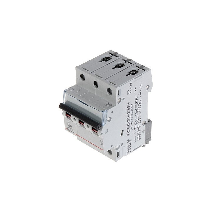 LEGRAND LE-403546 Three-Phase 20A C Curve Circuit Breaker (MCB)