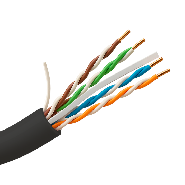 SAFIRE UTP6-100-OUTDOOR Outdoor Cat6 UTP tinklo kabelis, 100 m ritė