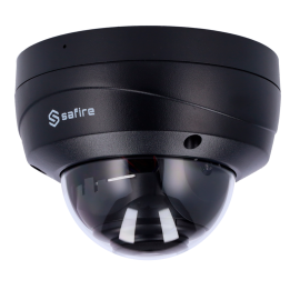 SAFIRE SF-IPD820WA-4E-BLACK 4MP lauko kupolinė IP kamera su PoE ir Wi-Fi, IP67, 30 m IR, 2,8 mm objektyvas, įmontuotas mikrofona