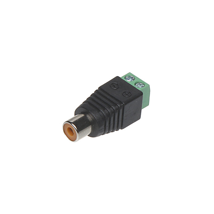 RCA (Cinch) savienotājs CINCH-G/S*P10 – apzeltīts stereo audio spraudnis