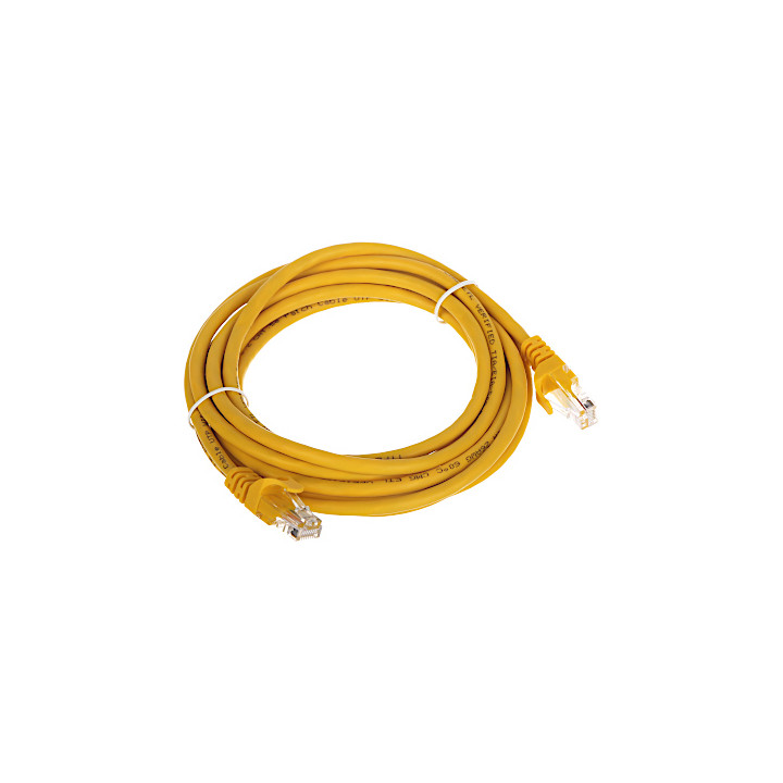 RJ45/3.0-YELLOW Ethernet Patch Cable 3.0m Yellow