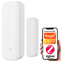 Magnetiline ukse/akna andur valge ZigBee TUYA