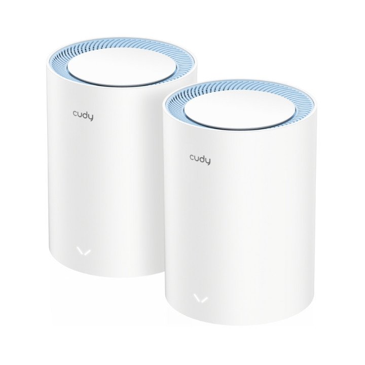 НАМО СИСТЕМА WI-FI MESH M1200 (2 шт.) 2,4 ГГц, 5 ГГц, 300 Мбит/с + 867 Мбит/с CUDY
