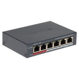 Коммутатор PoE Hikvision DS-3E0106P-E/M(B) на 6 портов