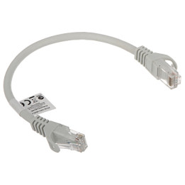 Lanberg RJ45/6/0.25-GREY 0.25m Grey RJ45 Patch Cable