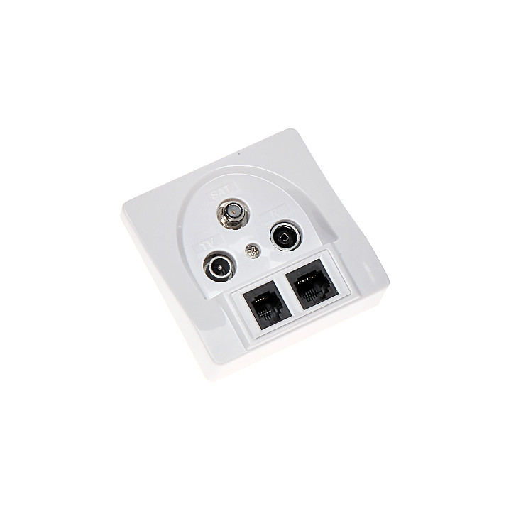 FINAL SOCET GAR-SAT/2RJ R-TV SAT+RJ45+RJ11
