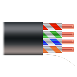 SAFIRE UTP6-500-OUTDOOR Cat6 U/UTP āra tīkla kabelis 500m ruļļos