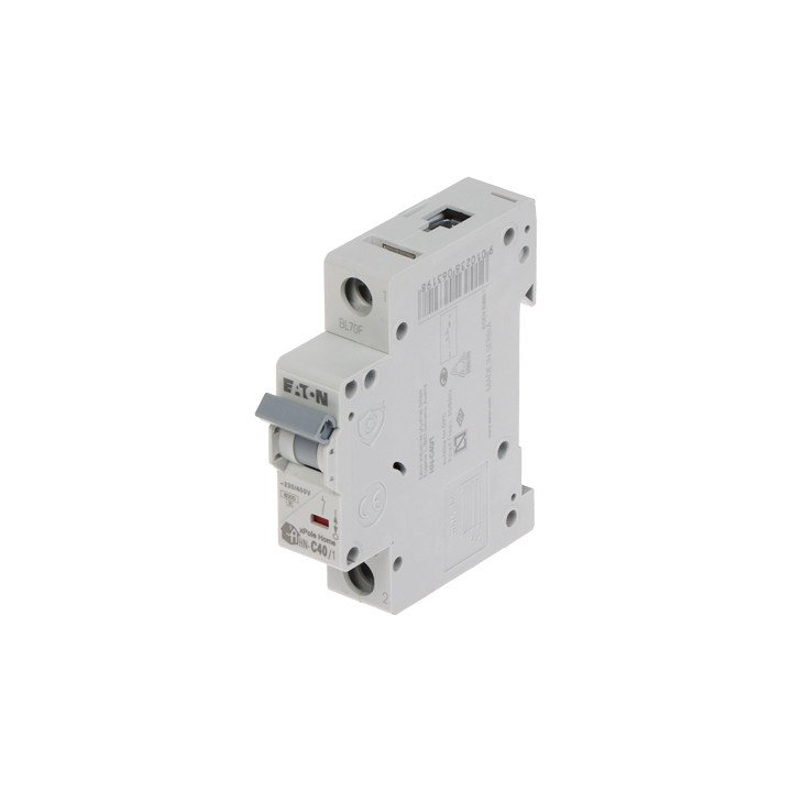 EATON HN-C40/1 Single-Pole 40A C Curve Miniature Circuit Breaker (MCB)