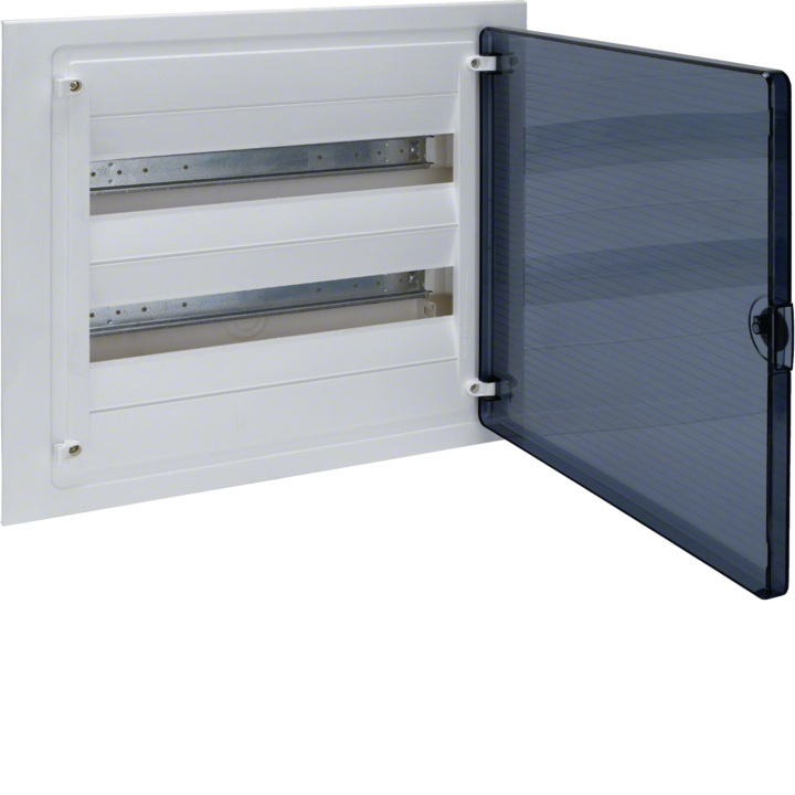 Hager VF218TD Flush Distribution Board, 36 Modules, Transparent Door