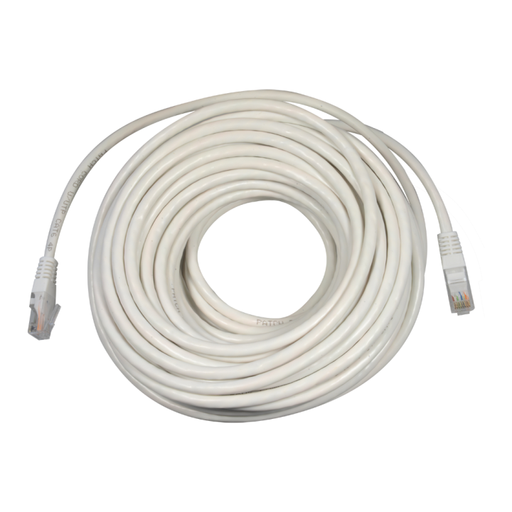 SAFIRE UTP6-20W Cat6 UTP tīkla kabelis 20 m – tīrs varš, PVC, iekštelpu datu kabelis