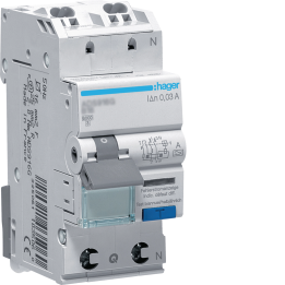 Hager ADS916D RCBO 1P+N 6kA B-16A 30mA Type A