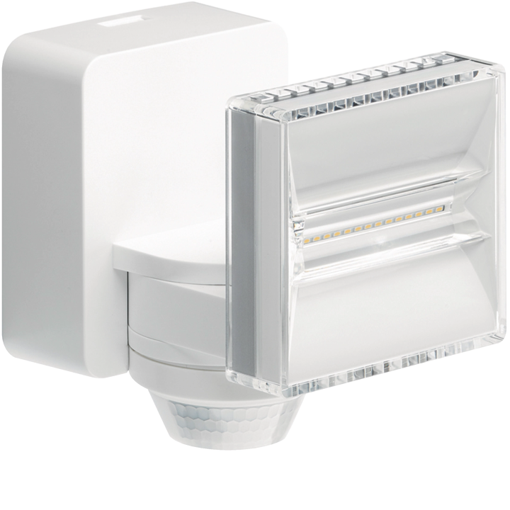 Hager EE831 LED Floodlight 700 lm with Motion Detector, White