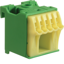 Hager KN06E Ground / PE Terminal, 6 mm², 1P, 16A, 400V