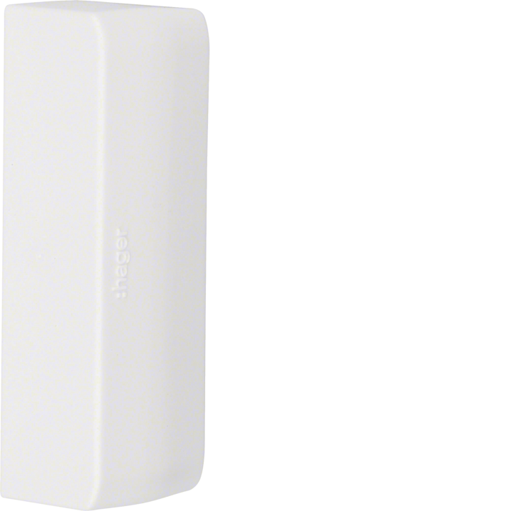 Hager ATA207569016 Päätykansi ATEHA Trunkingille, 20x75mm, Traffic White