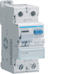 Hager CFA525D RCCB 1P+N 25A 300mA Type A