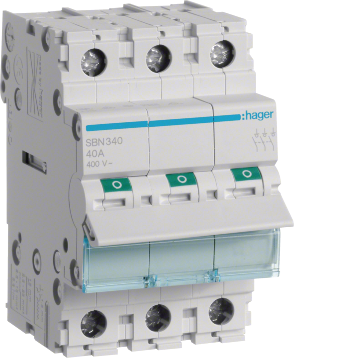 Hager SBN340 3P 40A Switch Disconnector