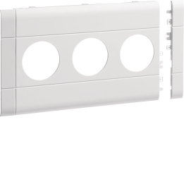 Передняя панель Hager GB120309016 для розетки 3-gang BRA/H/S 120, цвет "Traffic White"