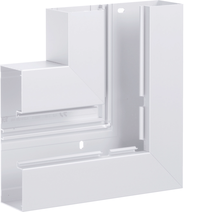 Hager BRA652105B9016 Flat Angle 68x210mm with Lid 120mm White