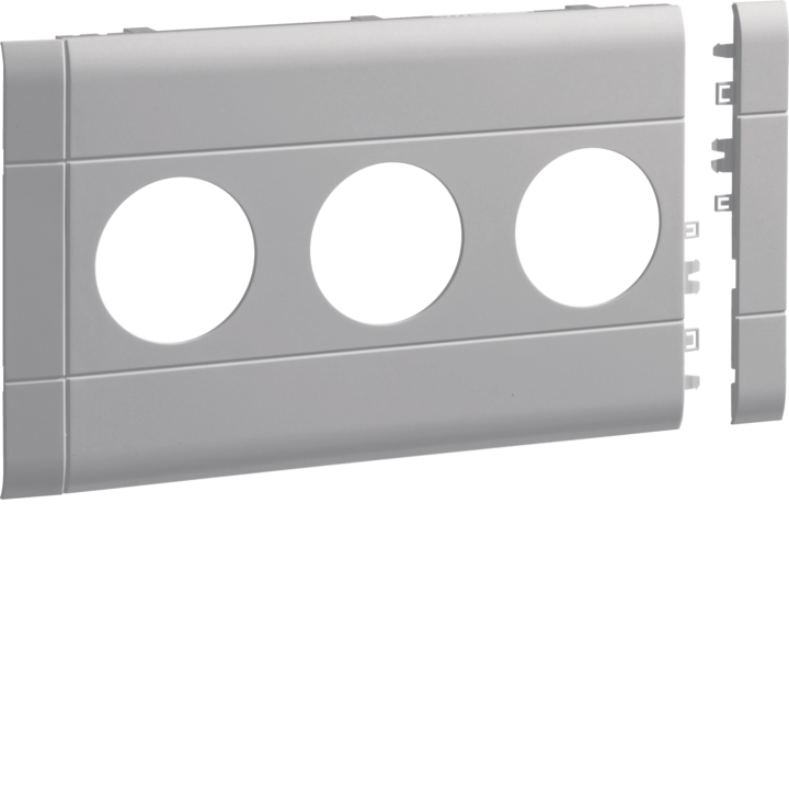 Hager GB12030K7035 etulevy 3-osaiselle pistorasialle BR 120