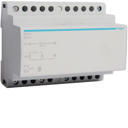 Hager ST315 Safety Transformer 63VA 230V to 12-24V