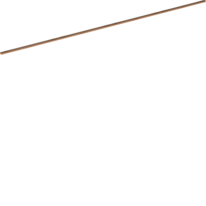 Hager ZM14C Busbar, Copper 12x5 mm, 1000 mm, 4-Panel