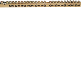 Hager K158 Brass Distribution Block 1x25mm²-11x16mm²-13x10mm²