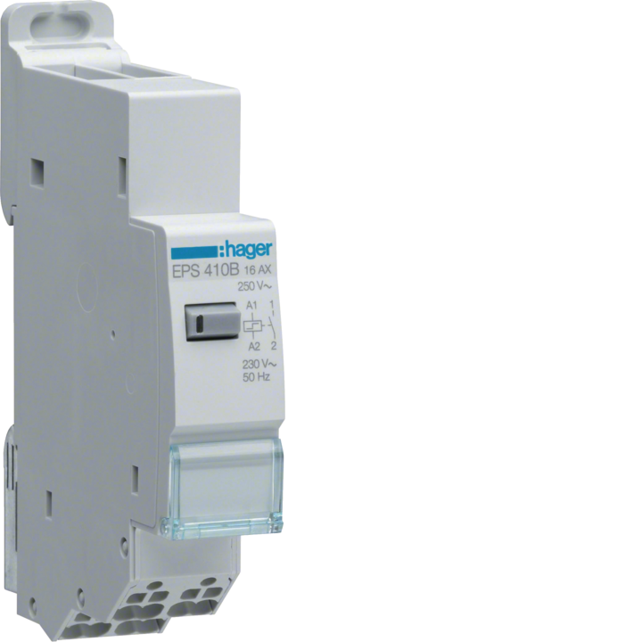 Hager EPS410B Electronic Latching Relay 1NO 230V