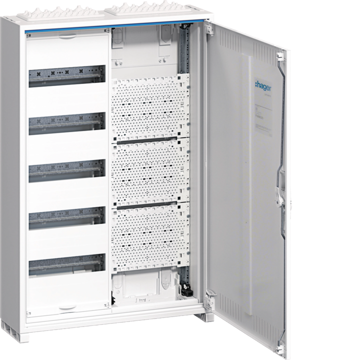Hager FWB52K1 Universal Distribution Board Enclosure, 60 Modules + Media