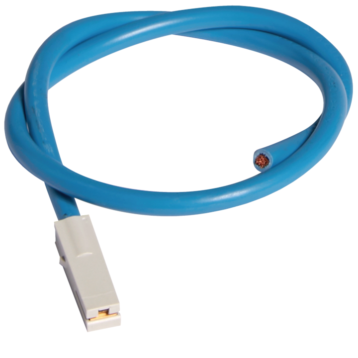 Hager K074 Connecting Cable, 500mm, Blue, 10mm²