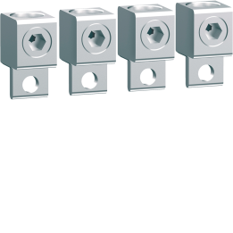 Hager HYS006H Cage Terminal Distribution Block P160 Al 4P 1x35-120mm²