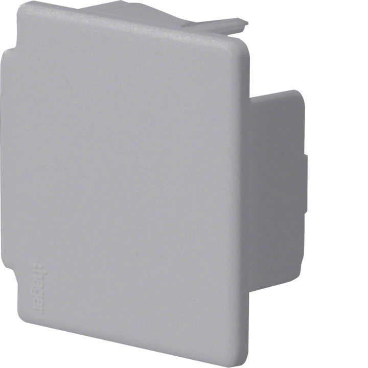 Hager LF4004067030 gala vāciņš HFR 40x40 mm kanālam, akmens pelēks (RAL 7030)