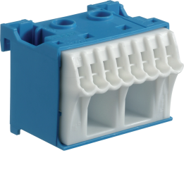 Hager KN10N Neutral Distribution Block, 10 Connections, Quick Connect