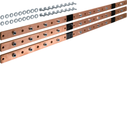 Hager UM09M universN Busbar 40x10mm 5 Sections