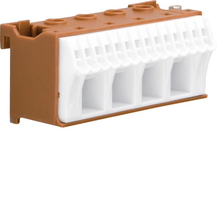 Hager KN18P Distribution Block, 18A, 1 Pole, Quick Connect