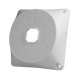 MARCA BLANCA CBOX-NX7-7777 oro sąlygoms atsparus fotoaparato korpusas ir tvirtinimas prie sienos, IP66, universalus