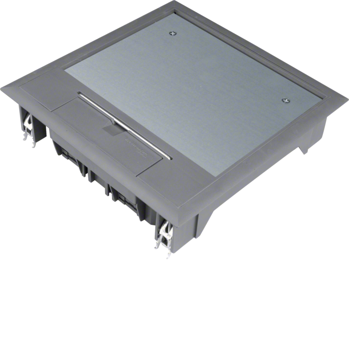 Hager VQ06057011 grīdas kastes padeves bloks, 570x60x5mm, gaiši pelēks tērauds