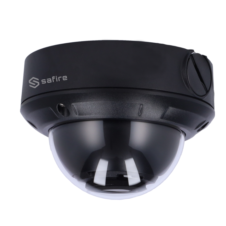 SAFIRE SF-IPD834ZW-4E-BLACK 4MP IP/PoE kuppelkaamera IP67
