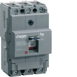 Hager HHA160H MCCB X160 3P 160A 25kA