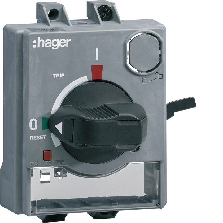 Hager HXS032H Direct Rotary Handle with Interlock for P160