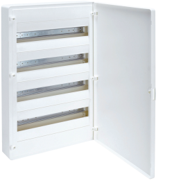 Hager VS418PD Surface-Mounted Distribution Board, 72 Modules, White Door