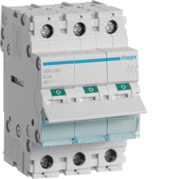 Hager SBN380 3P 80A Main Switch / Isolator