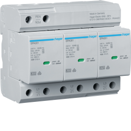 Hager SPA800 Combined SPD T1+T2 25kA 3P TN-C