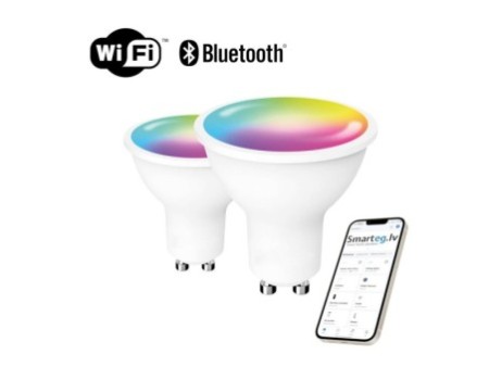 Smart Led spuldze Laxihub LAGU10S (2 iepakojumi) WiFi Bluetooth Tuya